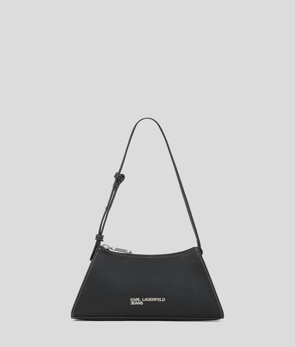 Karl Agerfeld Metal Logo Small Shoulder Bag Black