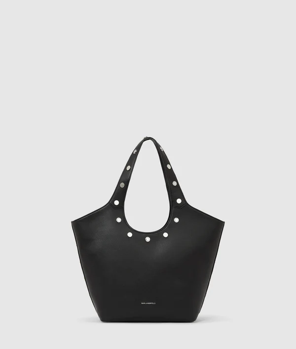 Karllagerfeld Krocky Marais Medium Tote Bag Black-Nickel