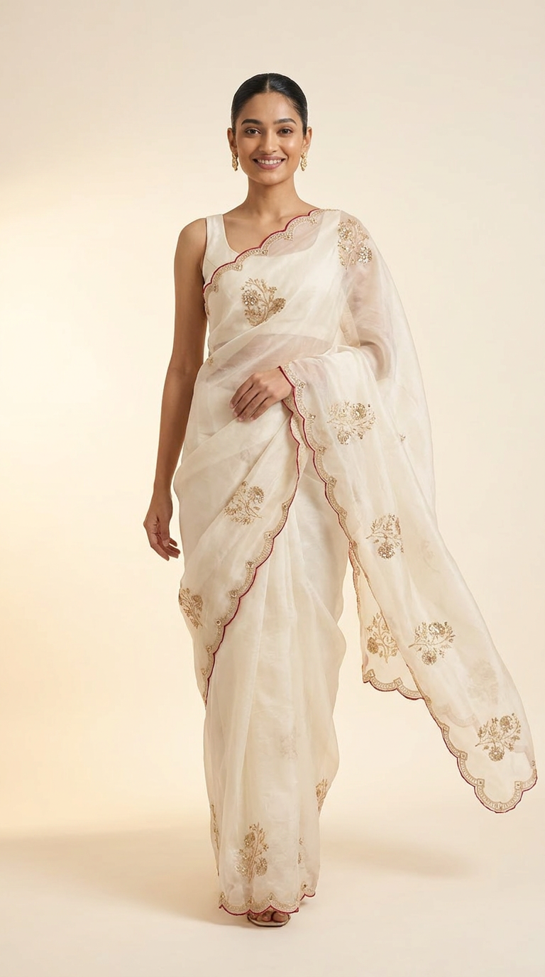 Royal Neelam Banarasi Silk Saree With Silver Zari Border