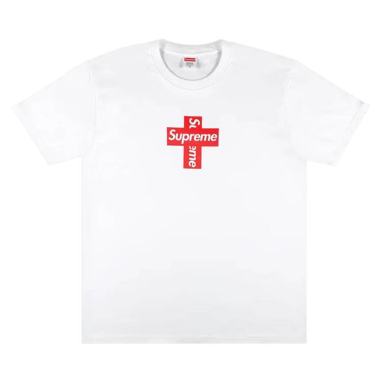 Supreme Cross Logo White T-Shirt Price in India | Culture Circle