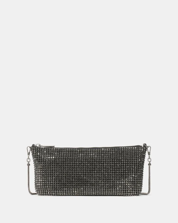 Kates Pade Andie Faux Crystal Mesh Small Shoulder Green Multi