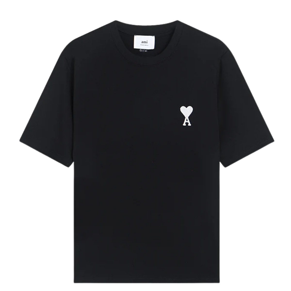 Ami Paris Black Cotton Ami De Coeur T-Shirt Price in India