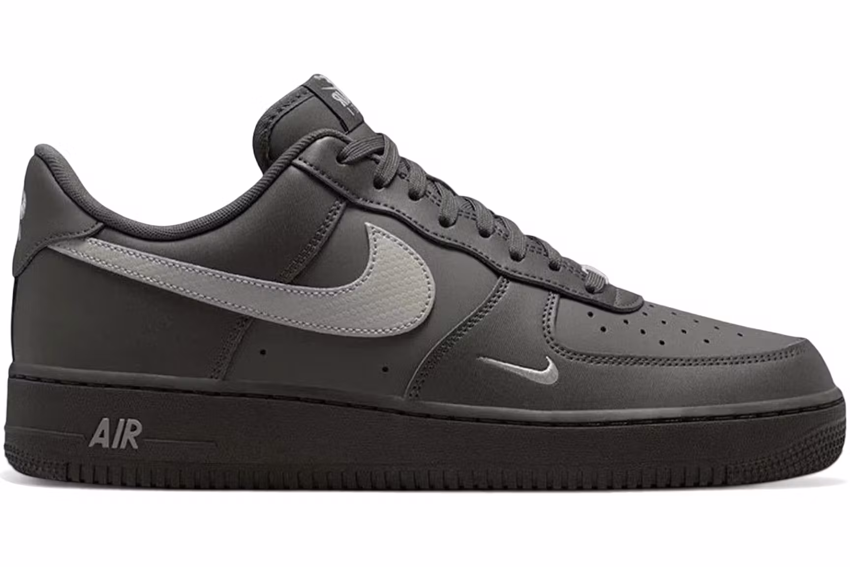 Nike Air Force 1 Low '07 Carbon Fiber Swoosh Newsprint College Grey