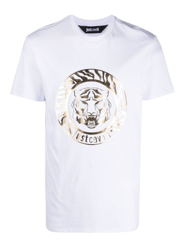 Just Cavalli Logo-Print Cotton T-Shirt