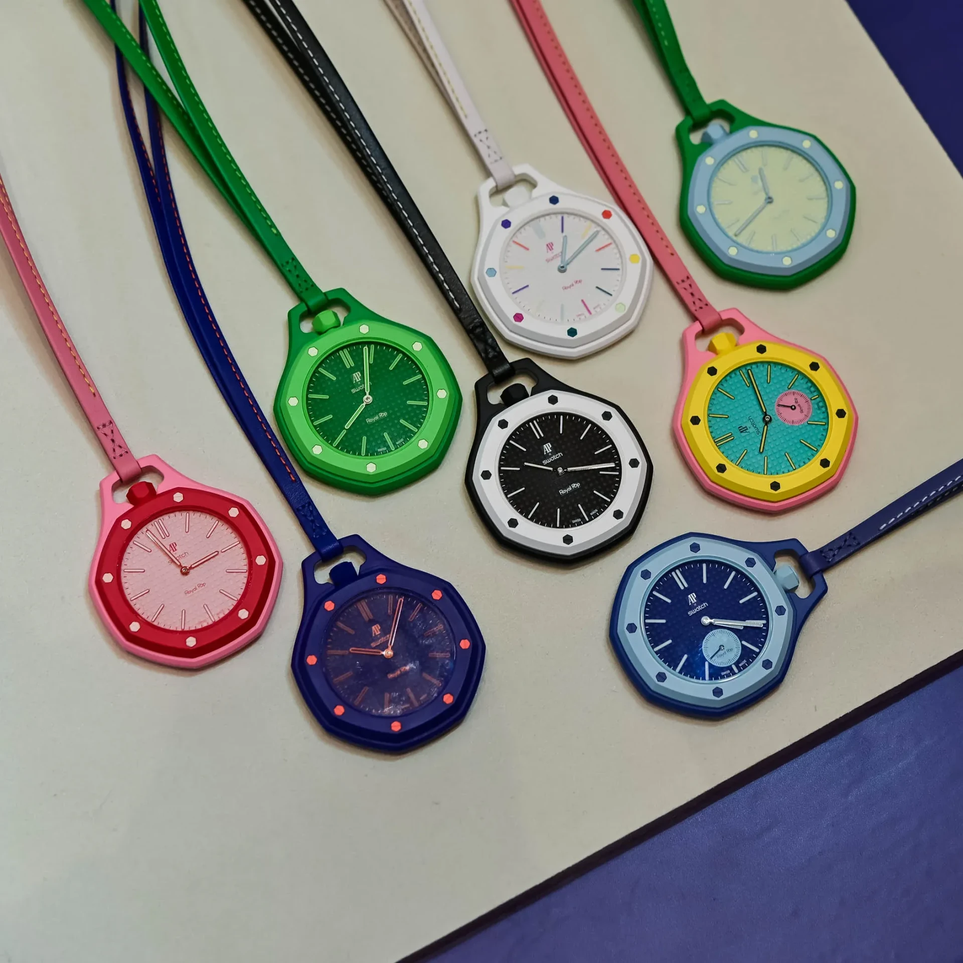 Swatch X Audemars Piguet Ap - Royal Pop “Otg Roz” - (Aftermarket Wrist Band Included)