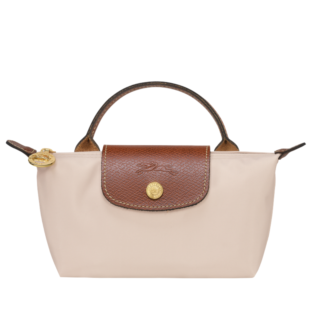 Longchamp Le Pliage Original Pouch With Handle In The Color Paper
