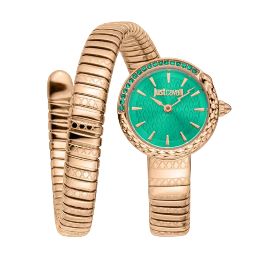 Just Cavalli Jc1l301m0055 Cerchio Snake Analog Watch For Women