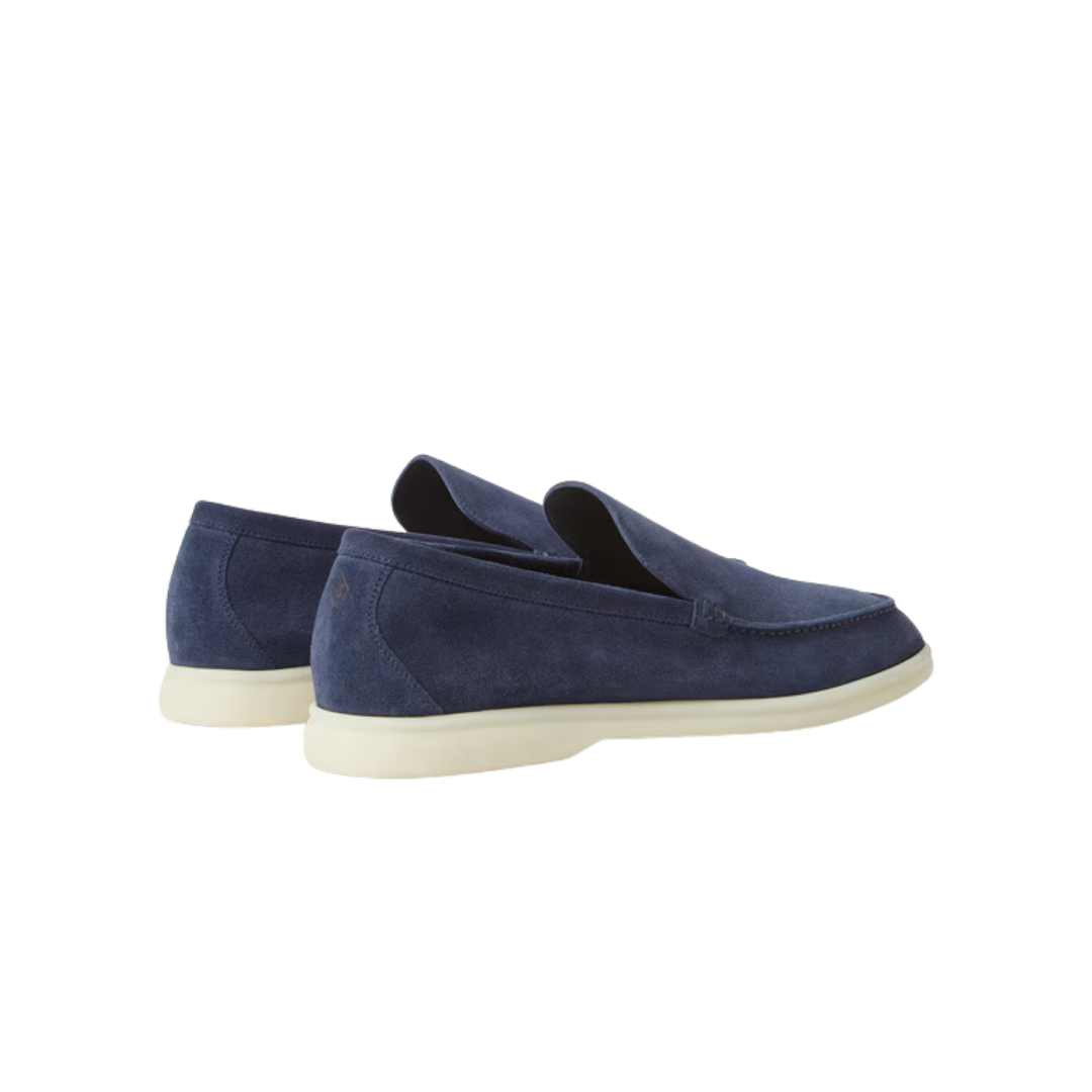 Loro Piana Summer Walk Loafer Dark Deep Sea (W1jt)