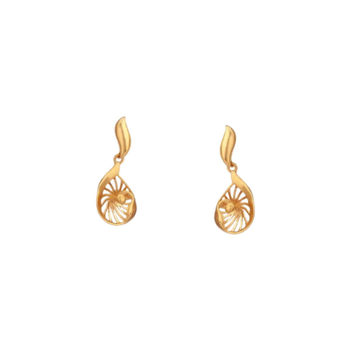 Luminous Leaf Gold Necklace Set