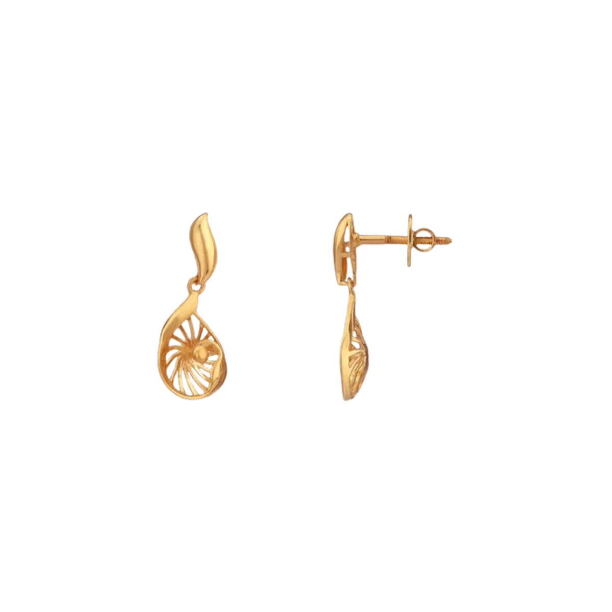 Luminous Leaf Gold Necklace Set