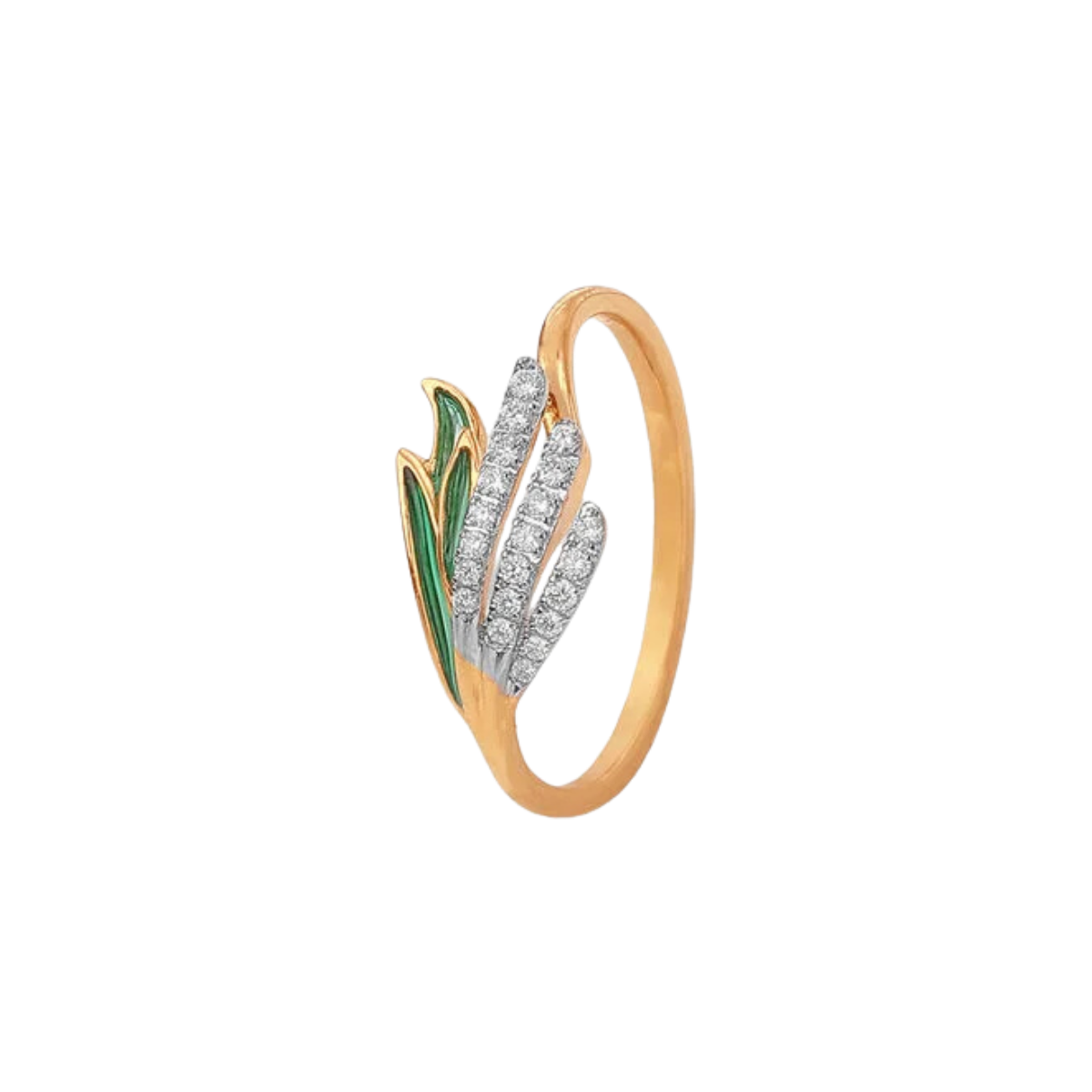 Verdant Wing Diamond Ring