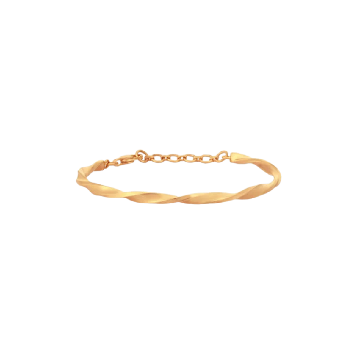 Twisted Flow Gold Bangle