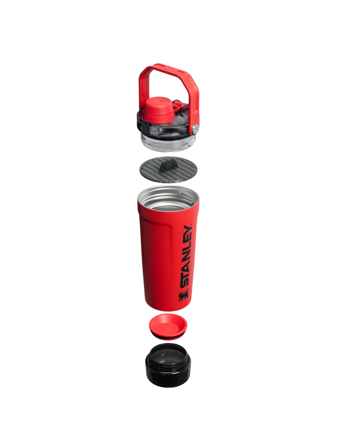 The Vitalize Shaker Bottle 20 Oz Chili Black