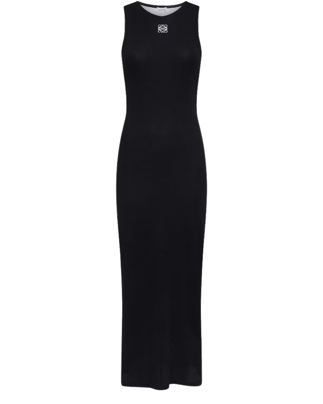 Loewe Anagram Cotton Tank Dress Black