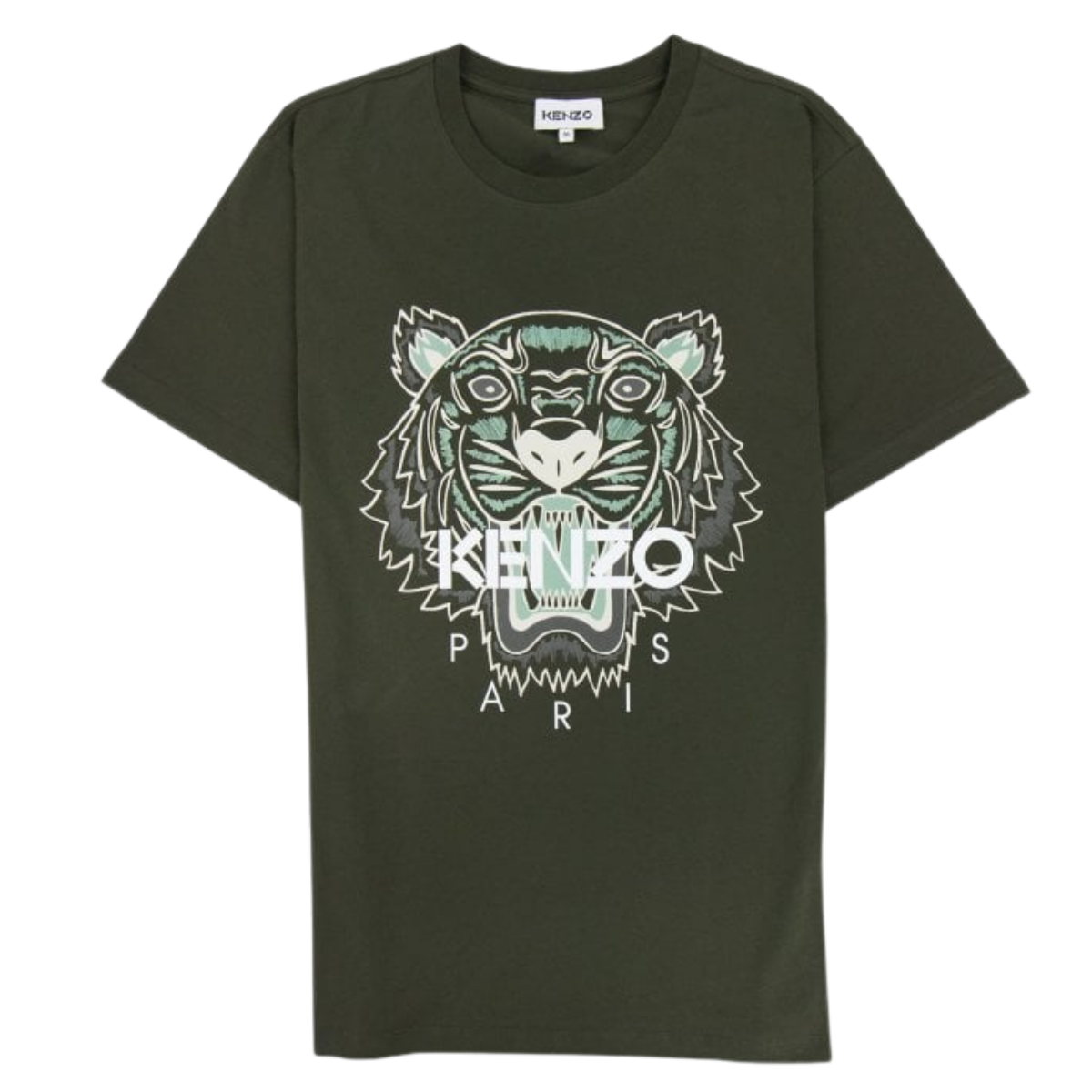 Kenzo Icon Tiger T-Shirt Dark Khaki Dark Khaki