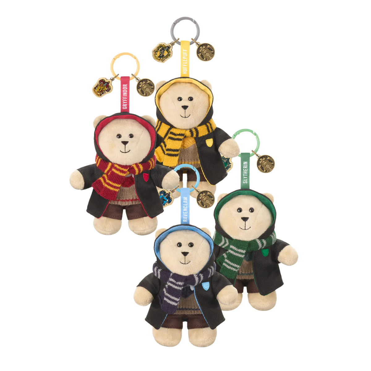 Harry Potter Starbucks Single Houses Mini Bearista Bear Plush Keychain Blind Box