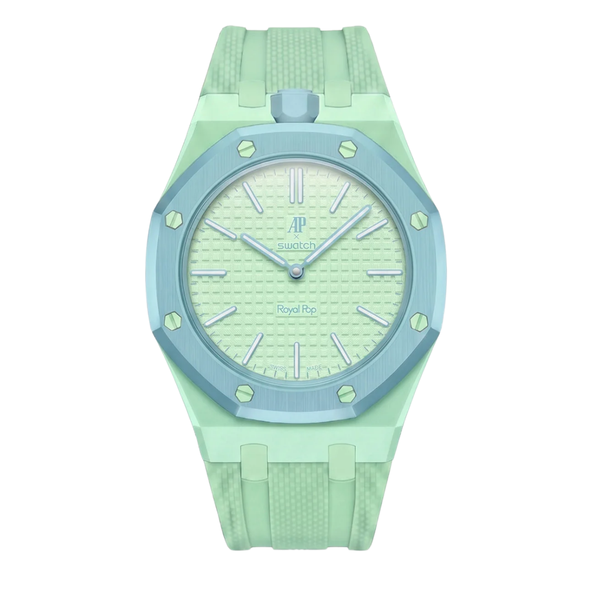 Swatch x Audemars Piguet AP - Royal Pop “Blaue Acht” -(Aftermarket Wrist Band Included)