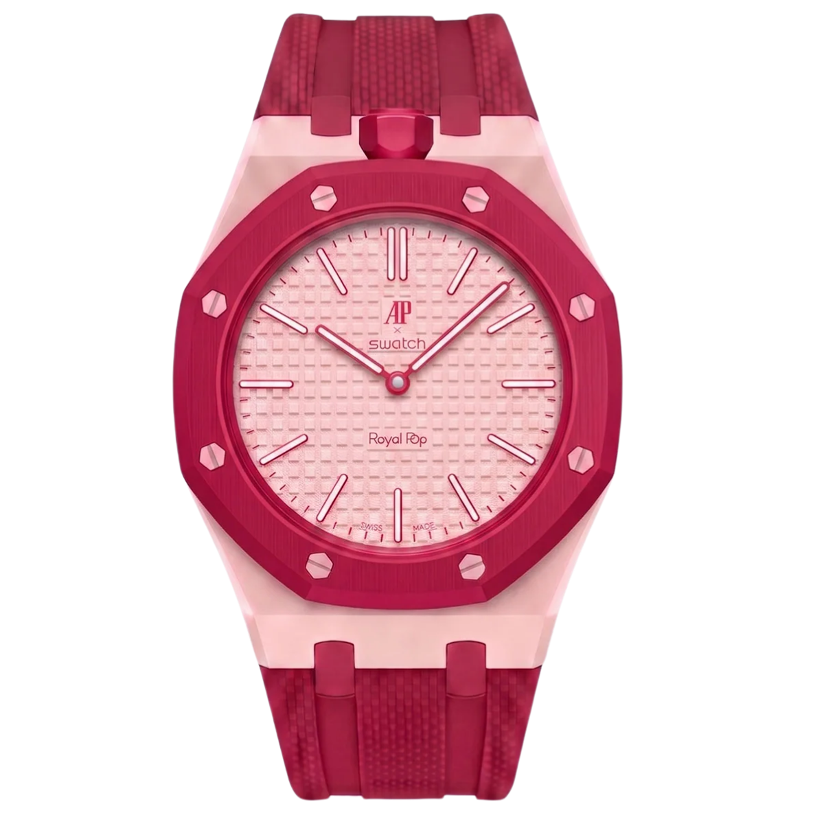 Swatch x Audemars Piguet AP - Royal Pop “Otto Rosso” -(Aftermarket Wrist Band Included)