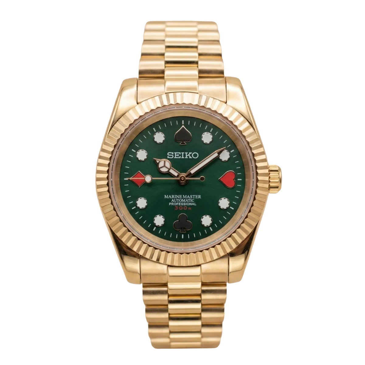 SEIKO  Mod Datejust "Poker" Edition Rose Gold Case & Casino Dial