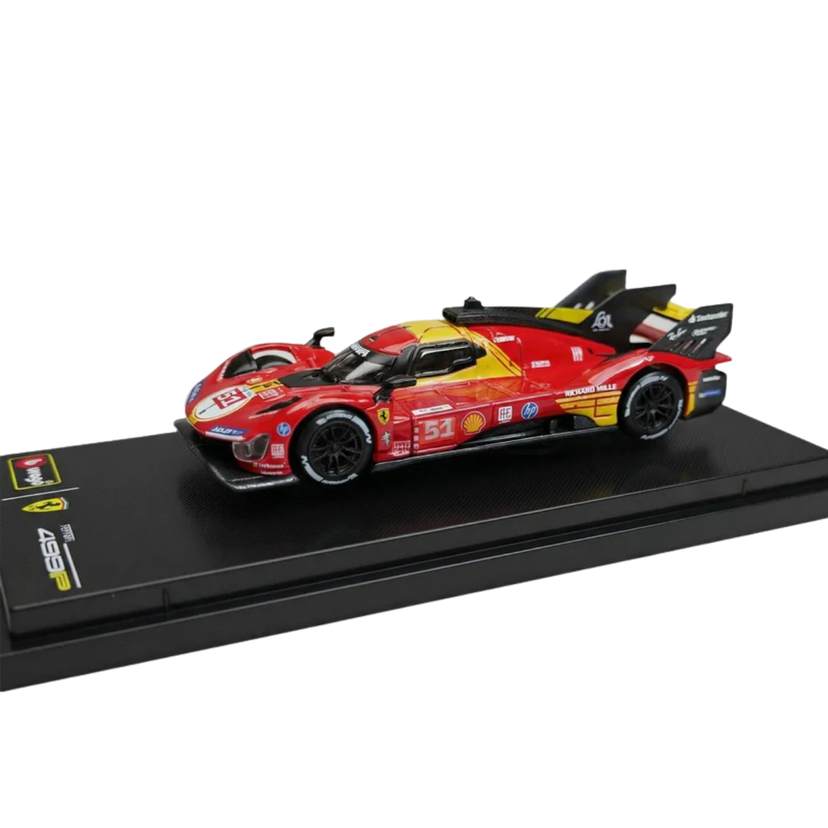 Bburago - 1 : 64 Diecast Scale Model - Official Licensed Product - #51 Ferrari 499P 24h LeMans Winner