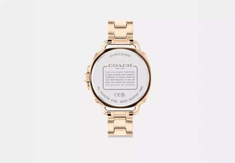 Tatum Watch, Carnation Gold - 34 mm