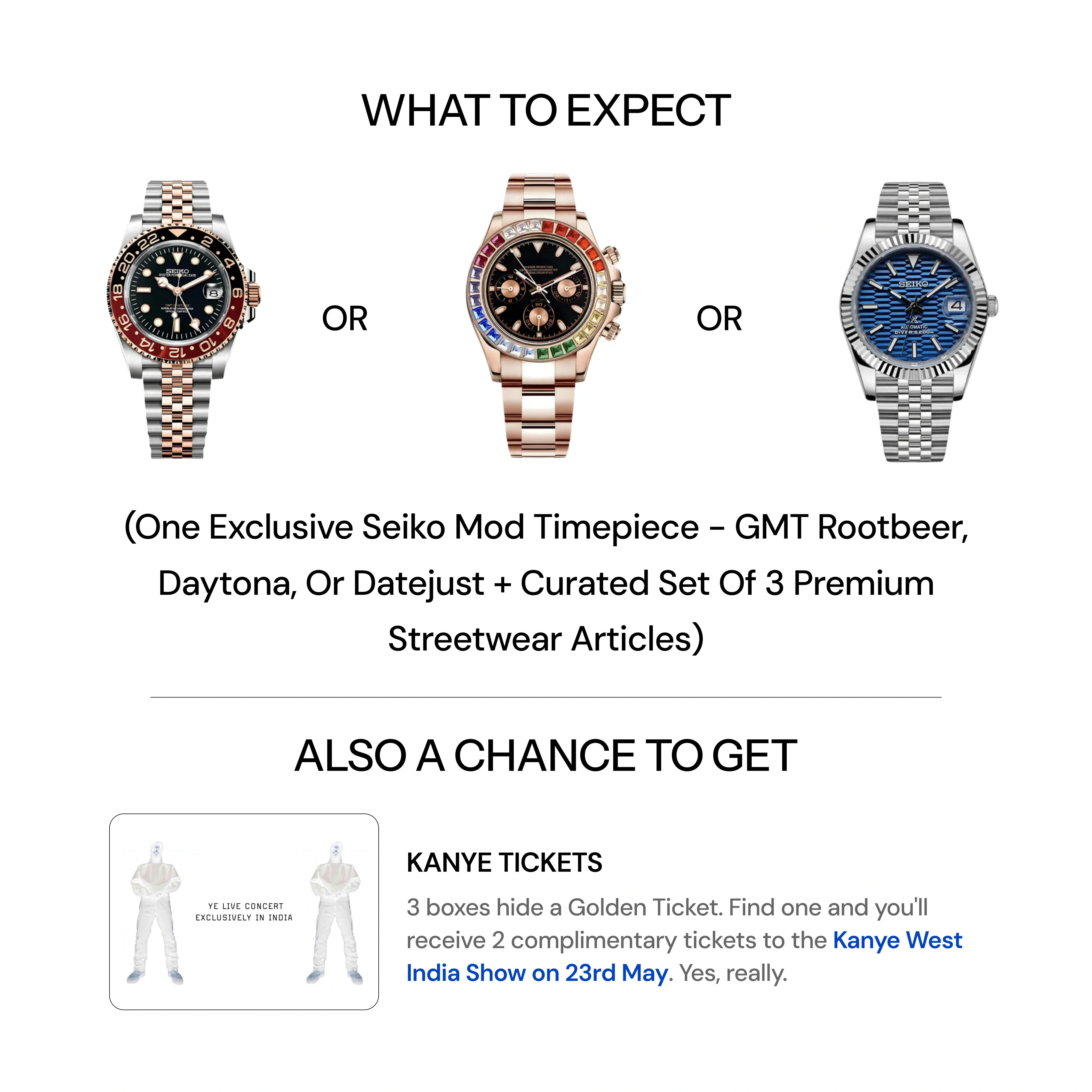 Mystery Box Legendary Edition [1 Seiko Mod + 4 Premium Apparel Incl.] - Worth ₹37,999