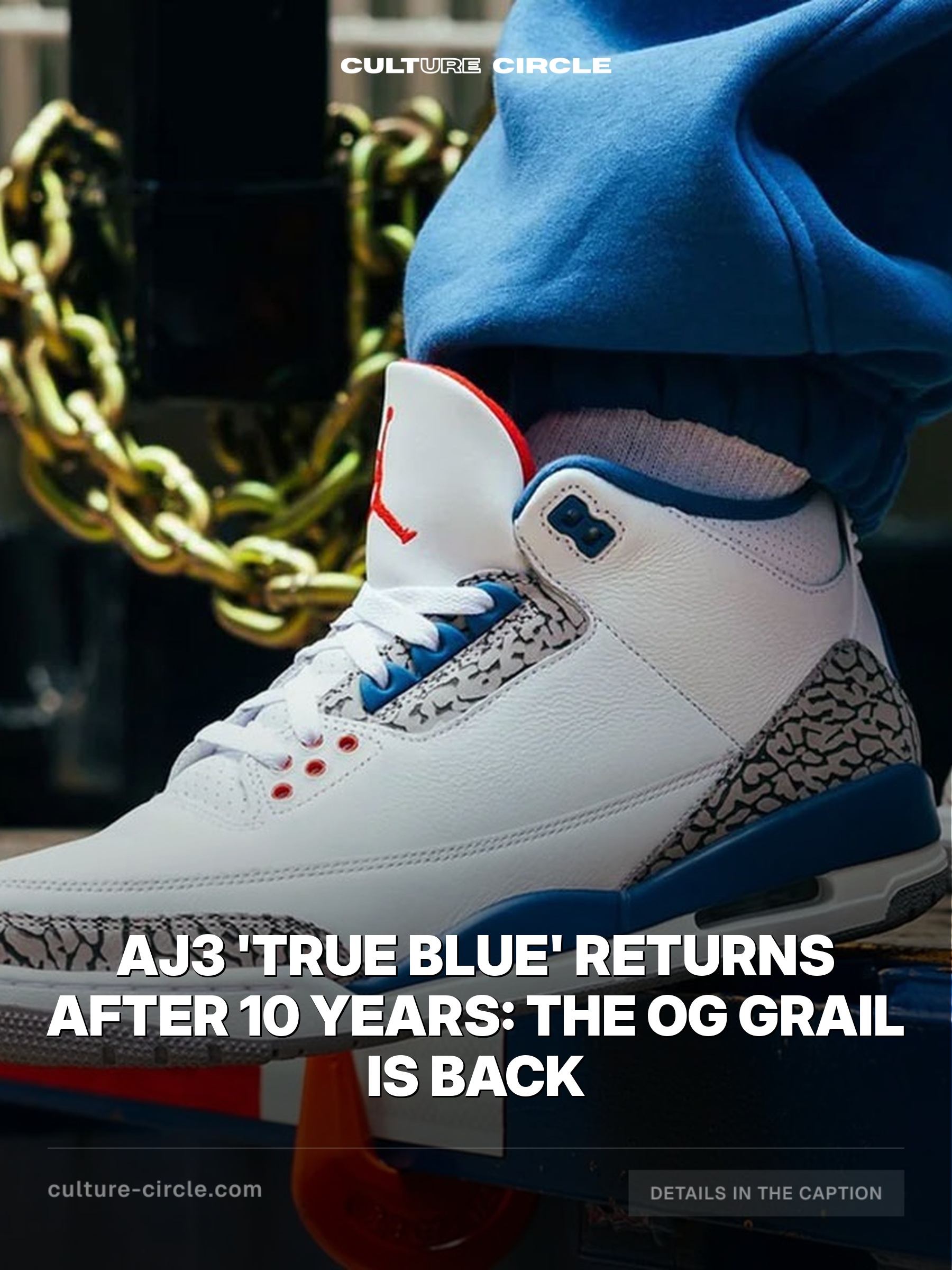 AJ3 'True Blue' Returns After 10 Years: The OG Grail Is Back