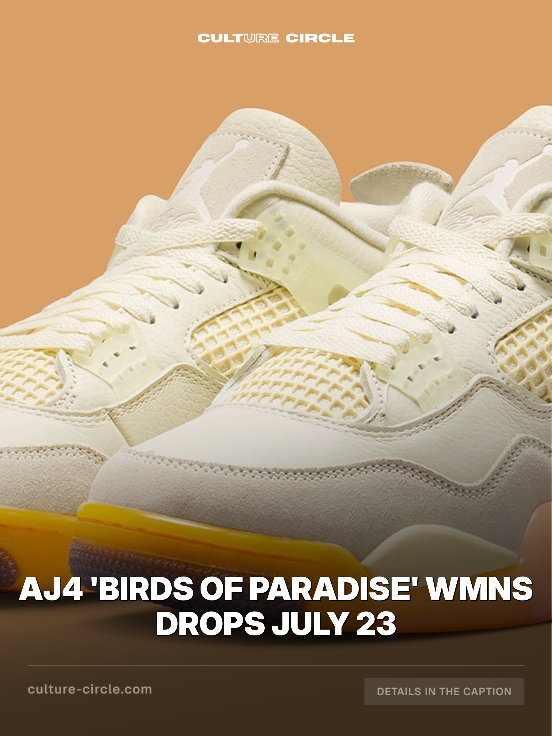 AJ4 'Birds of Paradise' WMNS Drops July 23