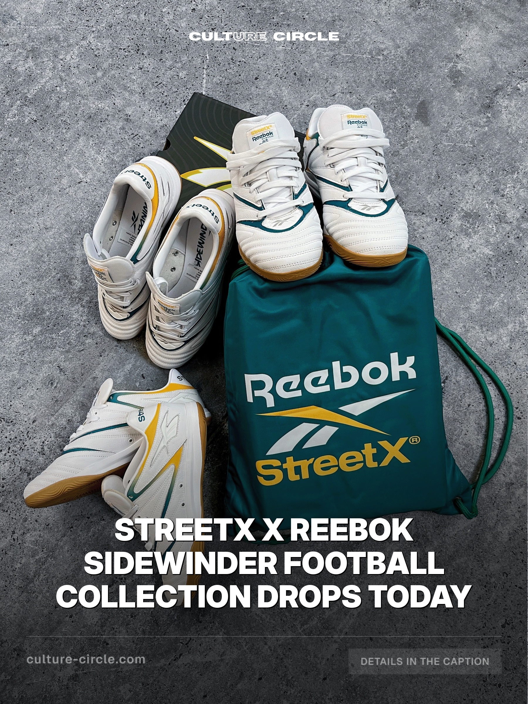 StreetX x Reebok Sidewinder Football Collection Drops TODAY