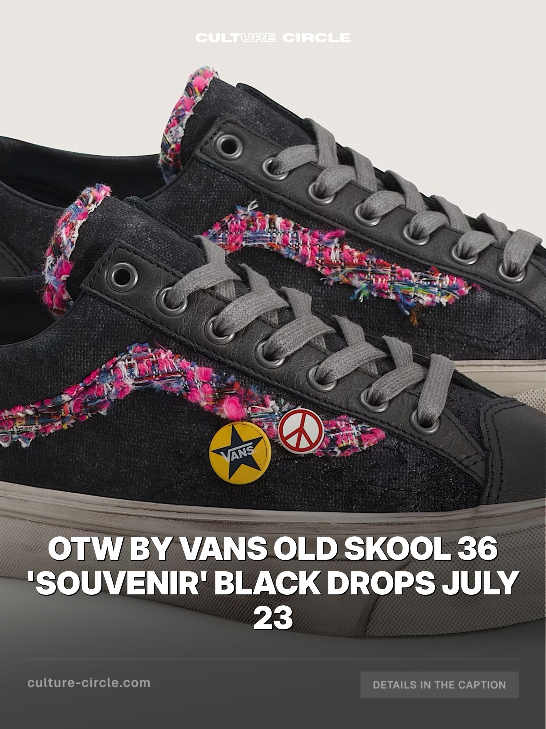 OTW by Vans Old Skool 36 'Souvenir' Black Drops July 23