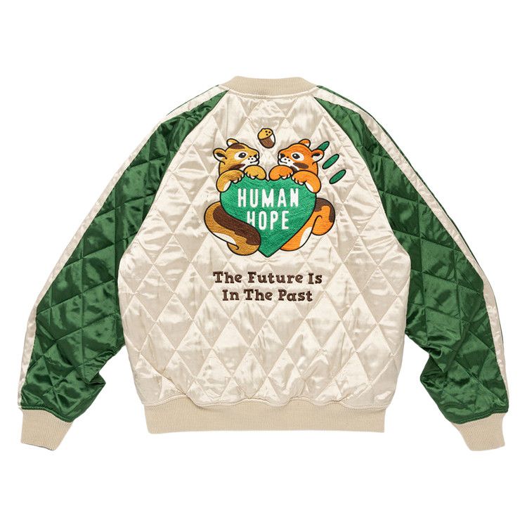 HUMAN HOPE SOUVENIR JACKET /j-hope ホビ Human Made X J-Hope Human Hope Reversible Souvenir Jacket Green
