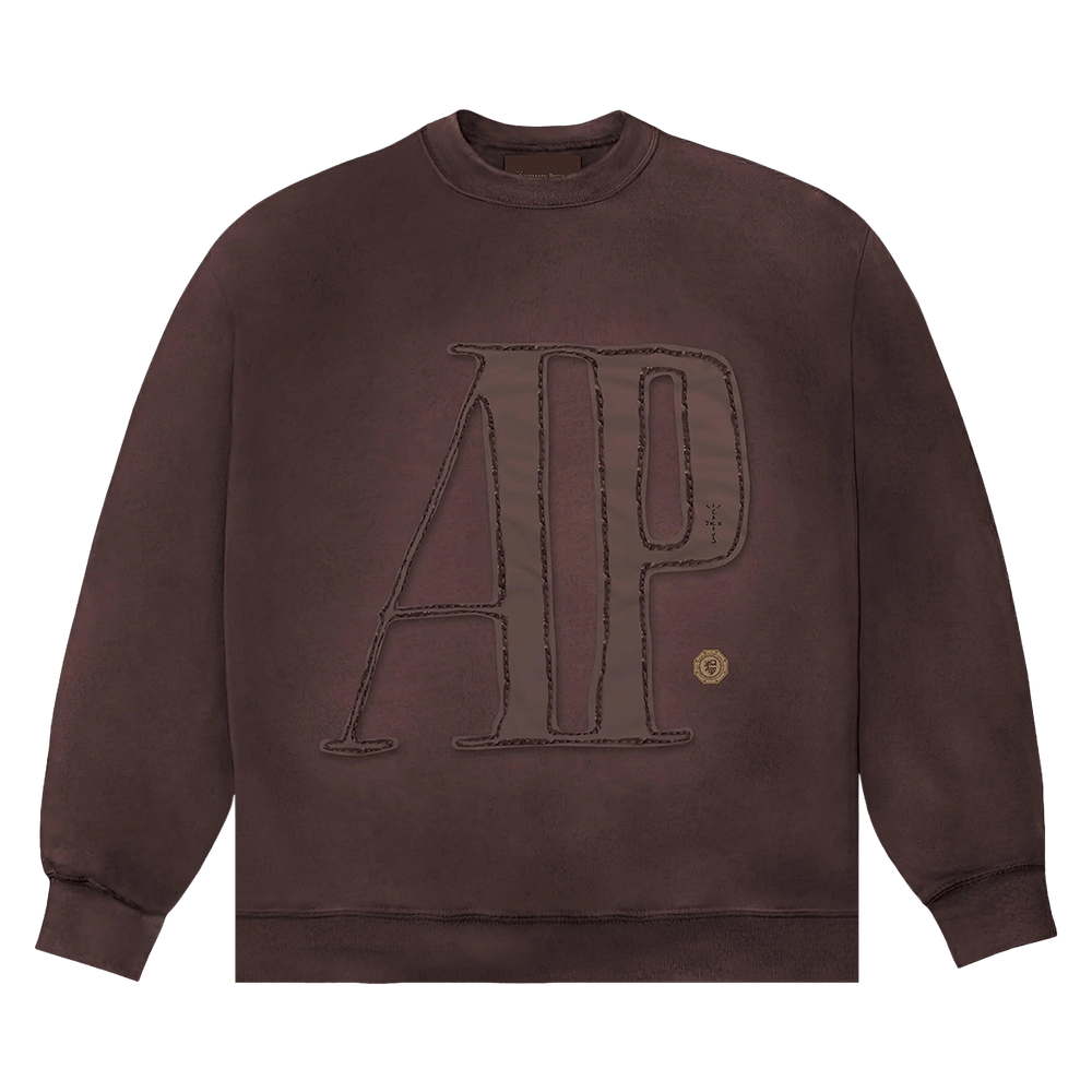 Cactus Jack by Travis Scott x Audemars Piguet Logo Crewneck Brown