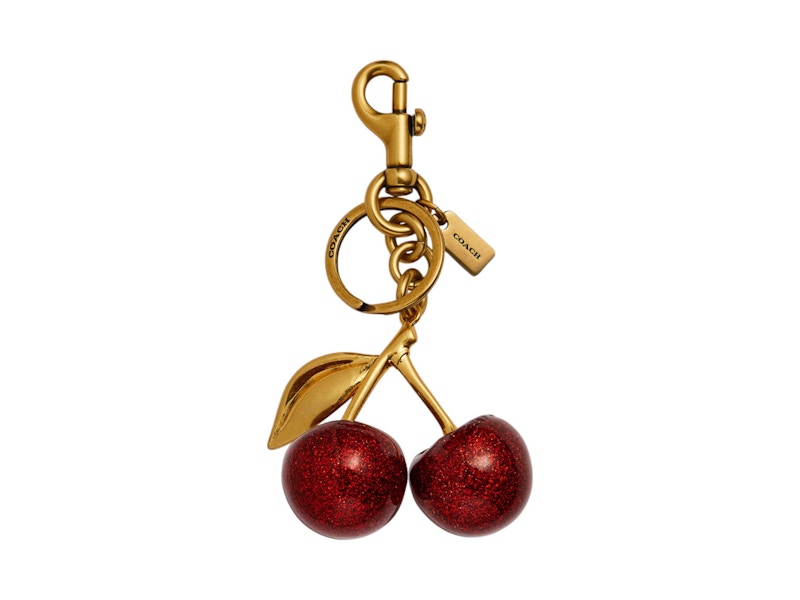 coach Cherry Bag charm Y2K コーチ チャーム チェリー Coach Cherry Bag Charm Resin/Brass/Red Apple Price in India
