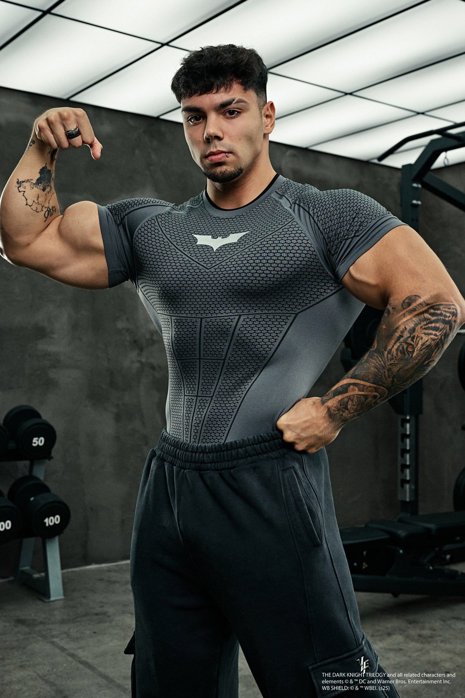 Youngla 4259 Batman Compression T-Shirt Black Price in India