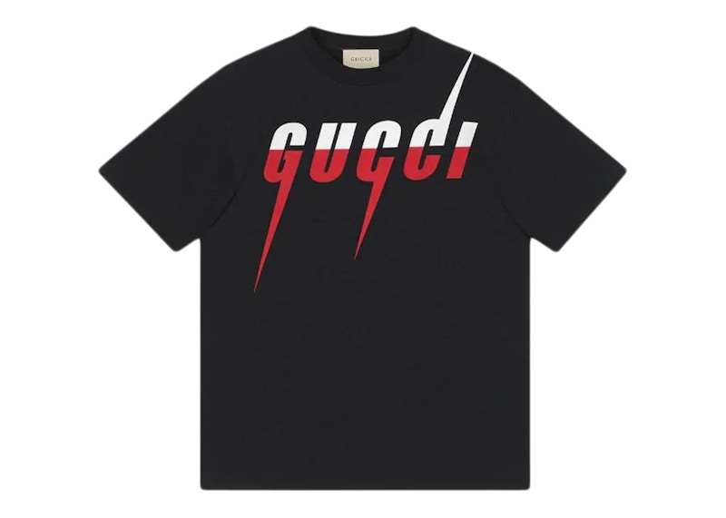 Gucci Blade Print T-Shirt Black/Red/White Price in India | Culture