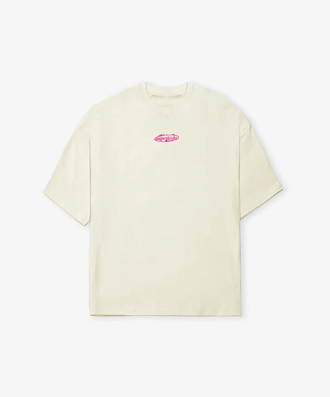 SUPERKICKS STRAY FEEDER'S CLUB T-SHIRT { ALMOND MILK
