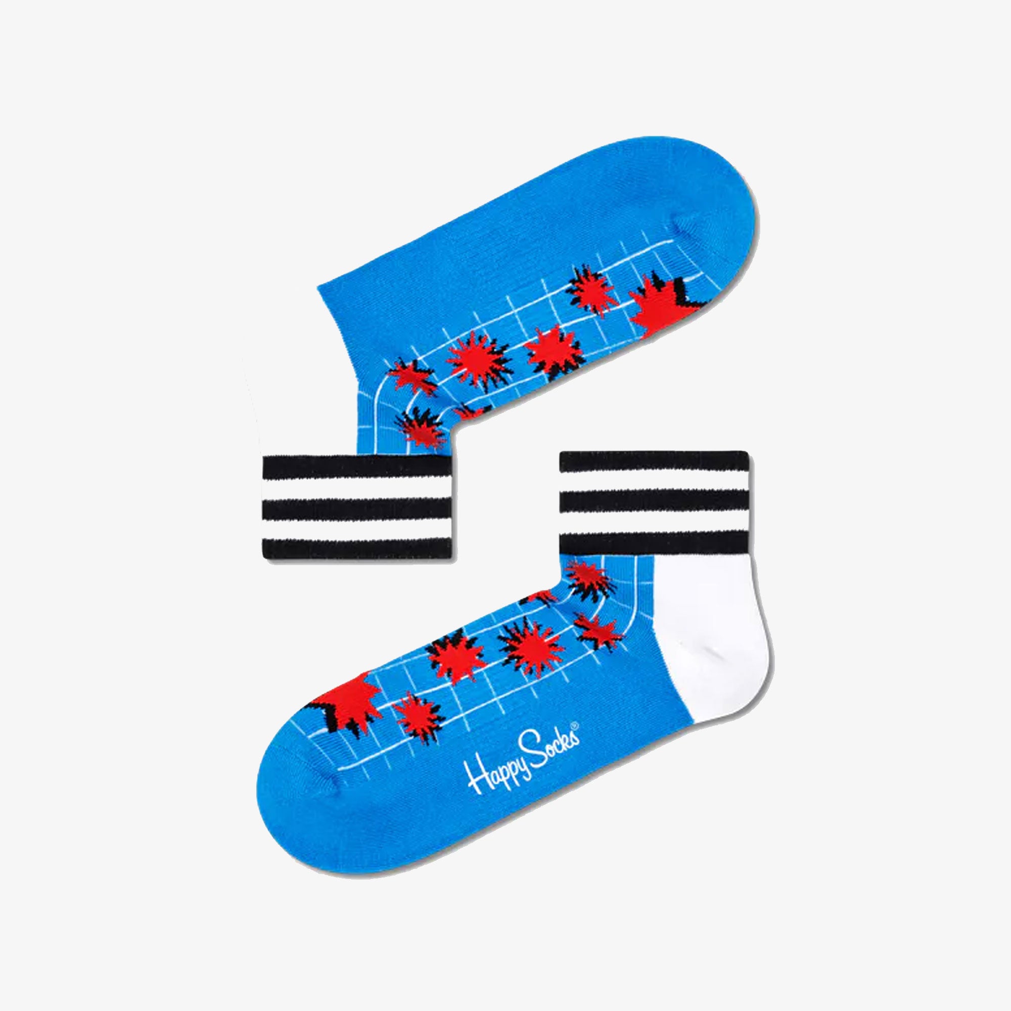 Happy Socks EXPLOSION 1/4 CREW SOCK { MULTI