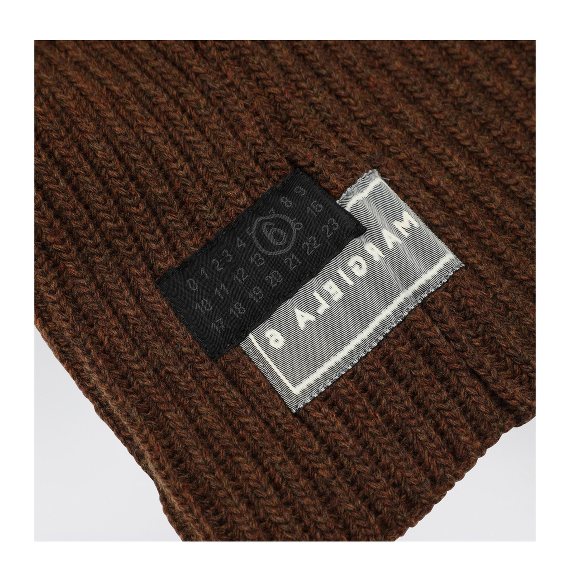 Brown Wool-Blend Hood