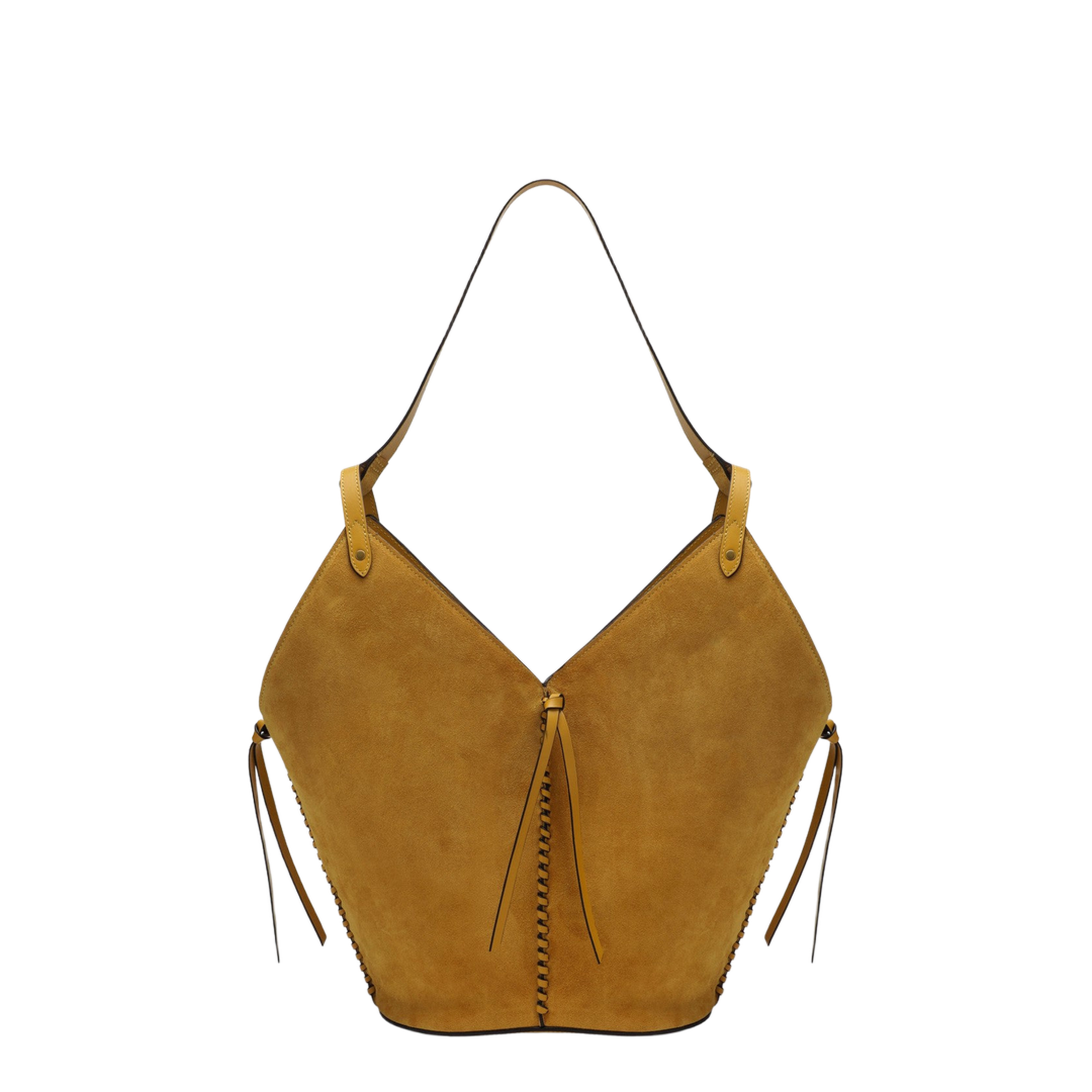 Tampa Bag in Saffron Suede Leather