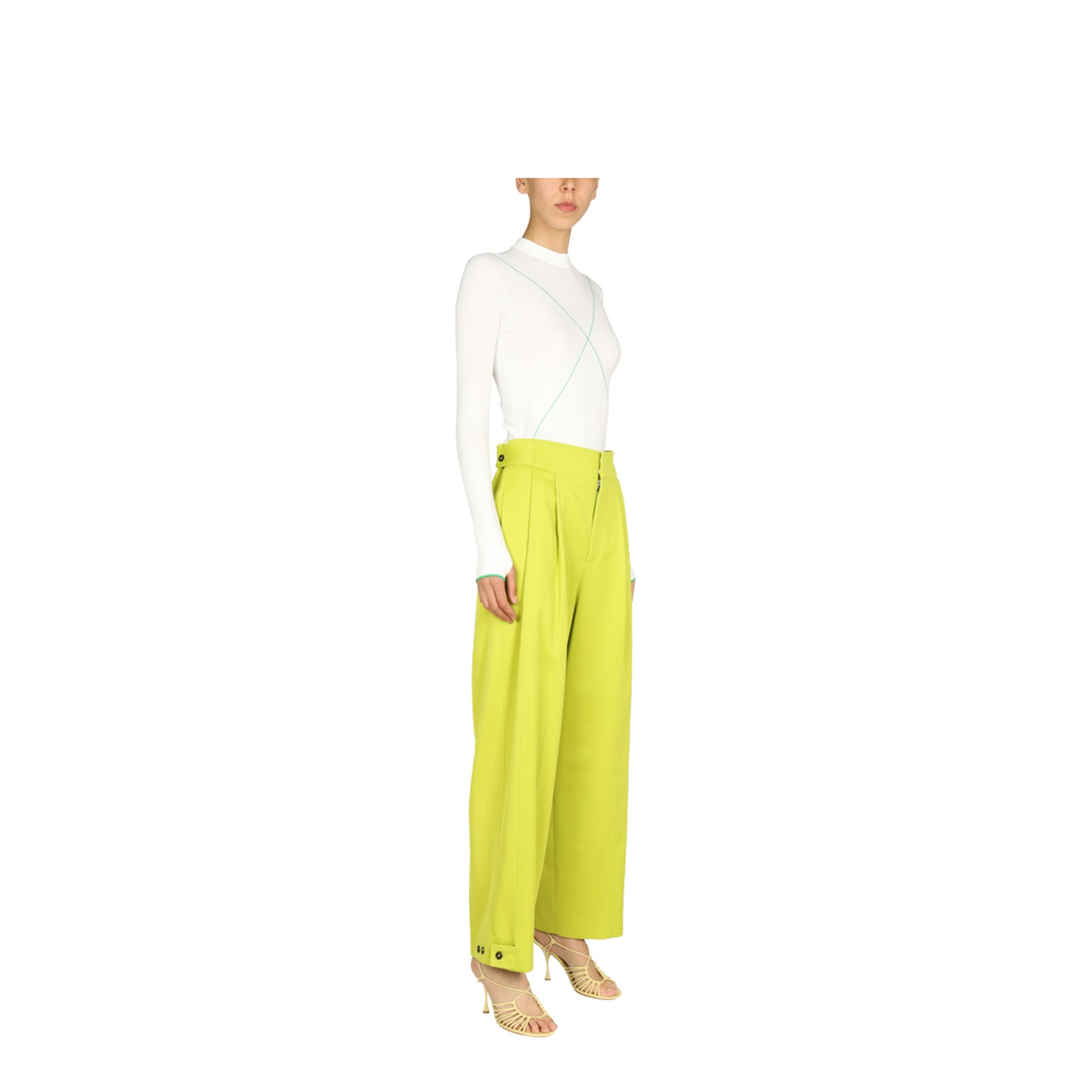 Contrasting Seams Sweater