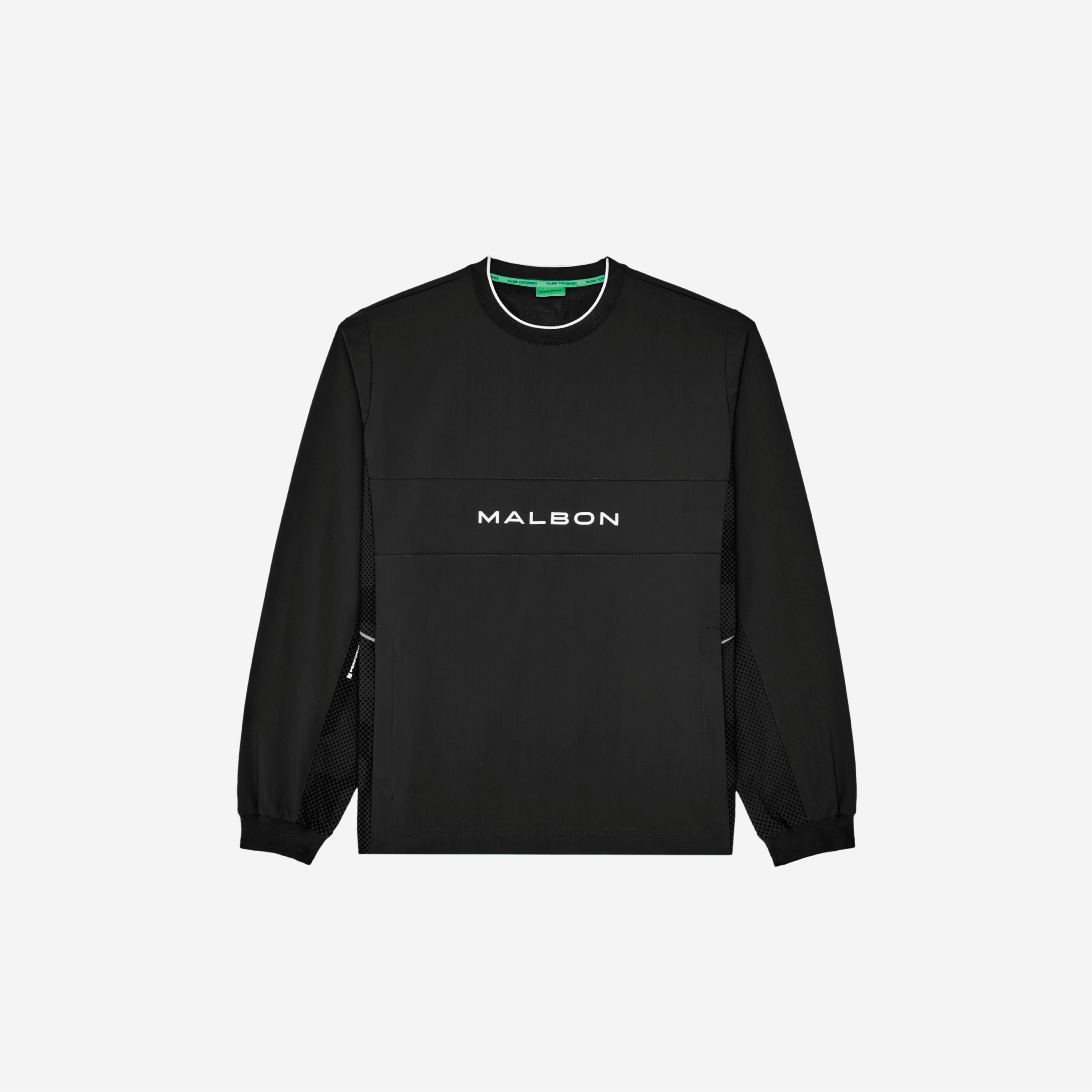 Malbon Performance Crew Popover Black