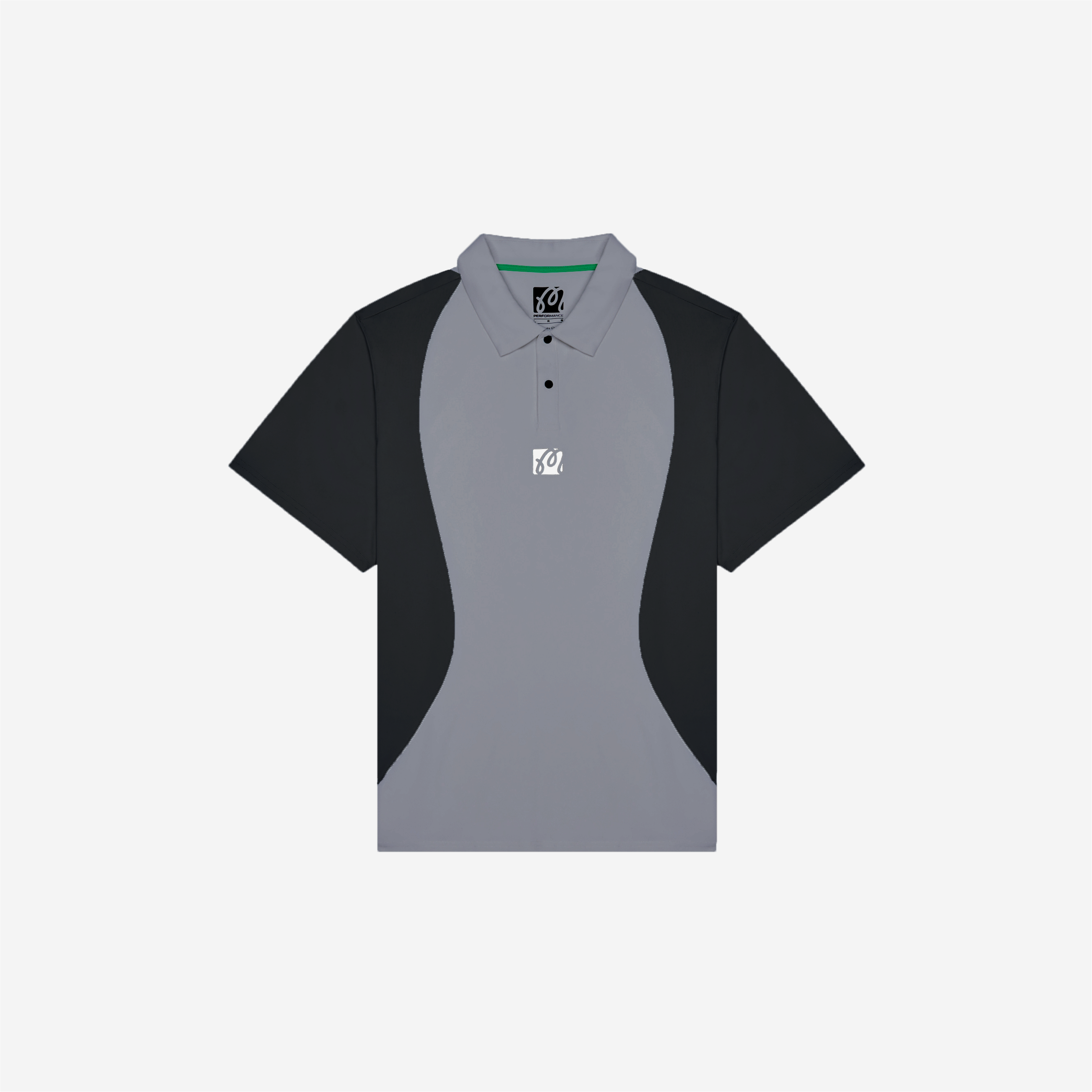Malbon Performance Pique Polo Light Black / Black