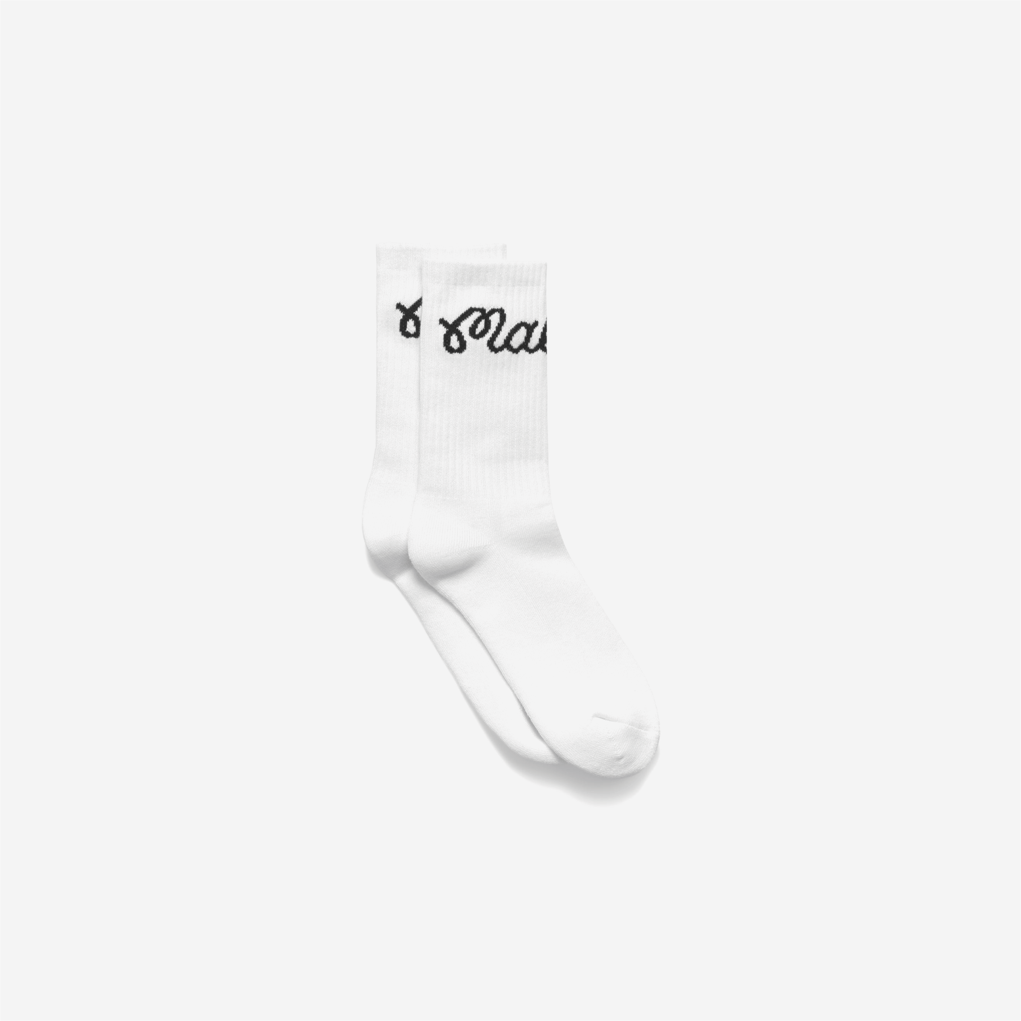Malbon Bon Script Sock White