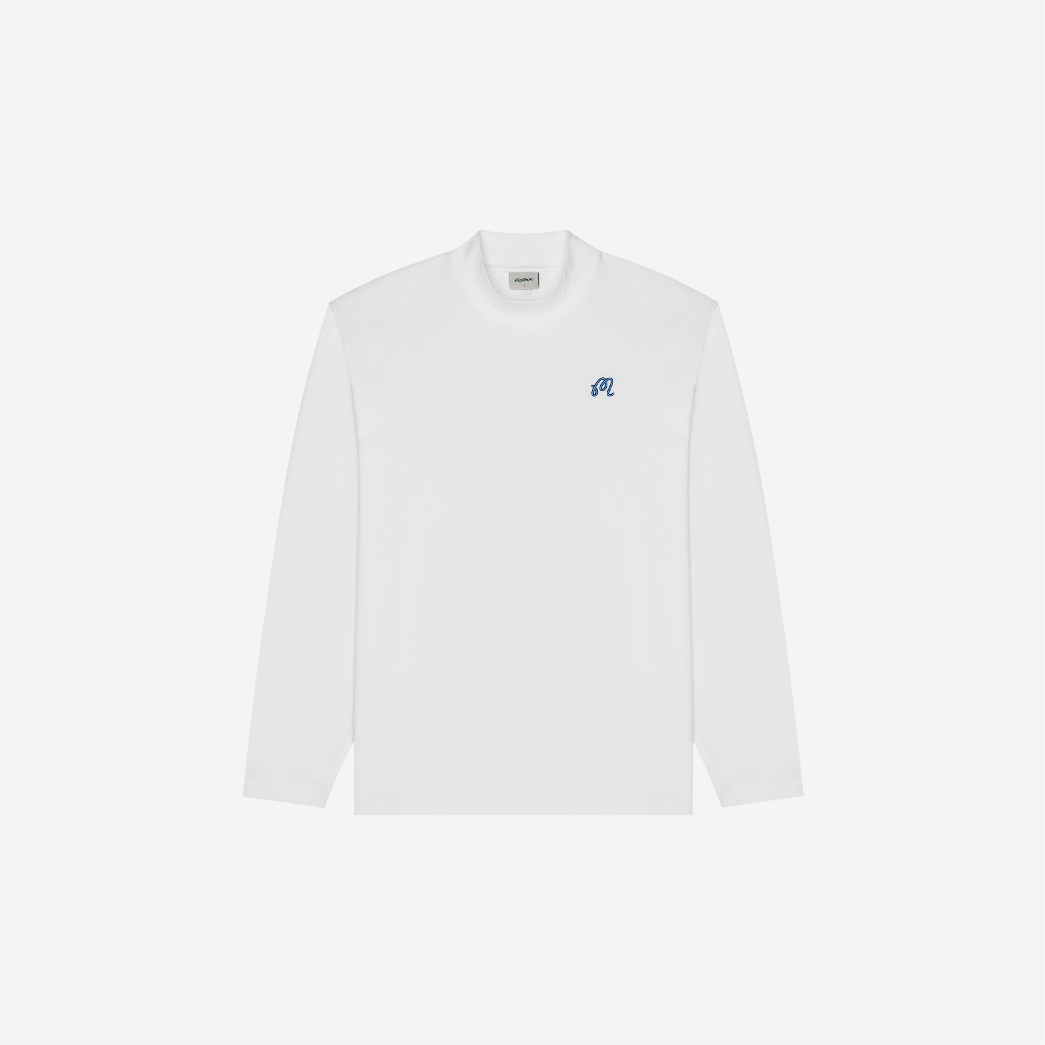Malbon Upland Mockneck Tee Snow White
