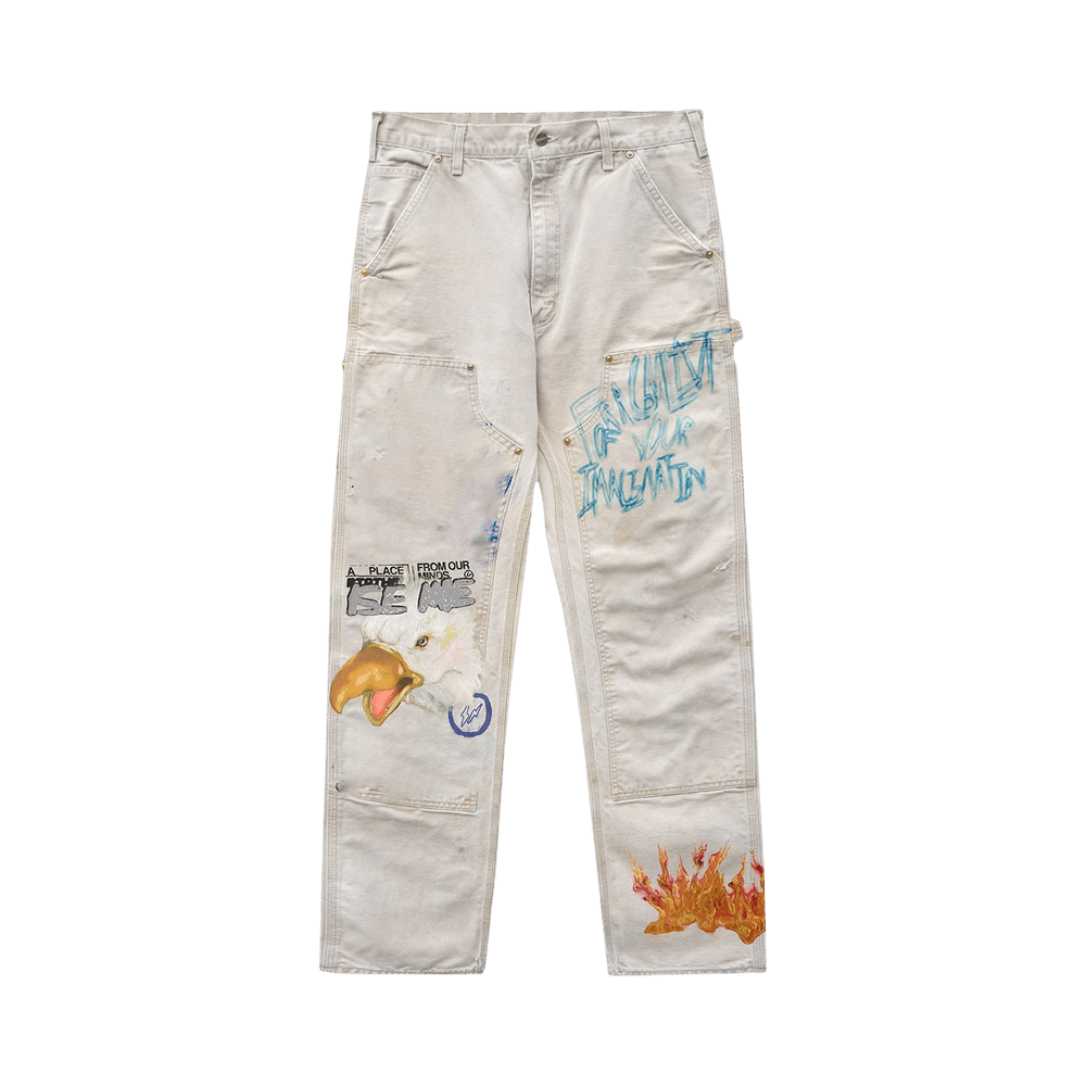 Cactus Jack by Travis Scott For Fragment Painters Imagination Pant White