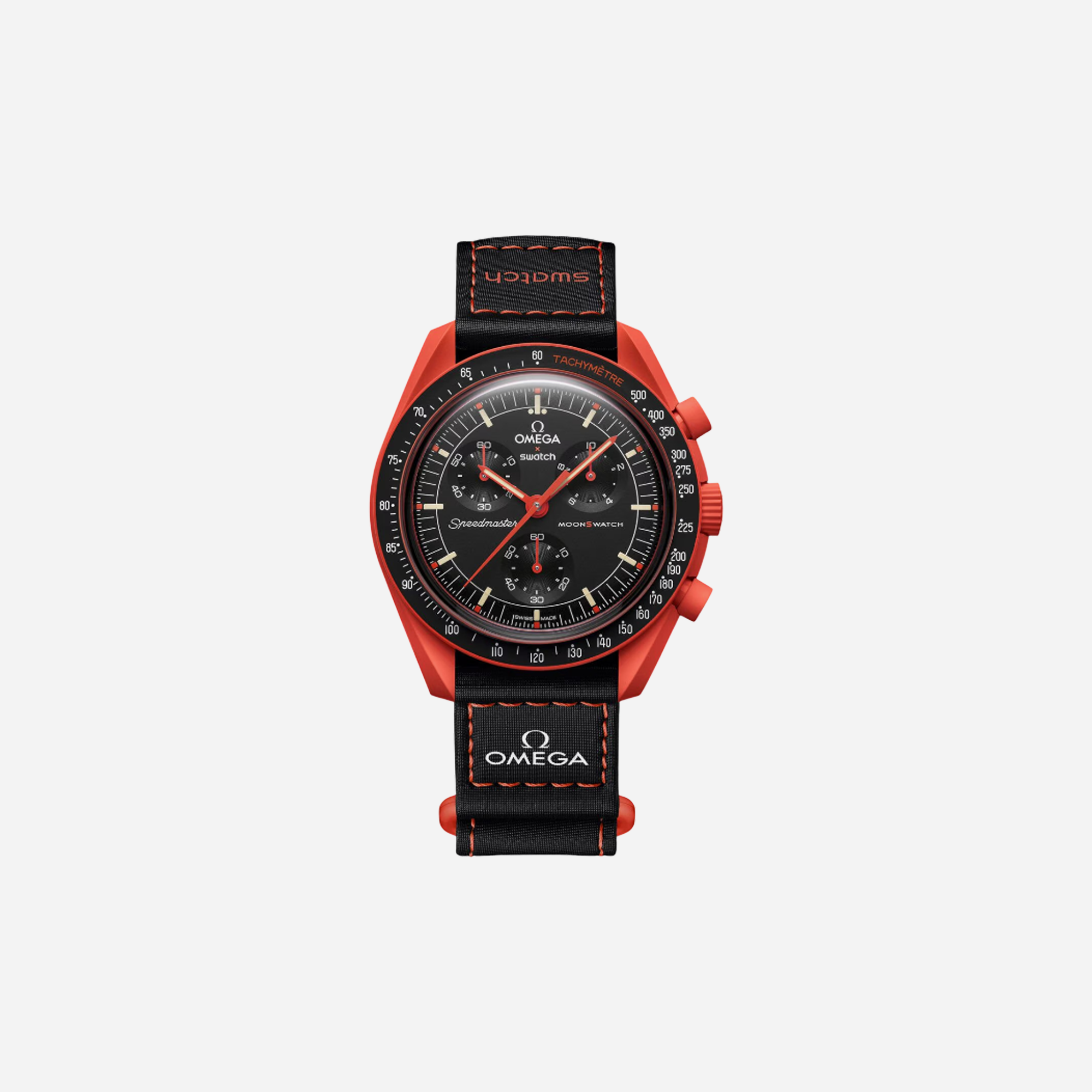 Swatch x Omega Bioceramic Moonswatch Mission On Earth Lava SO33O100