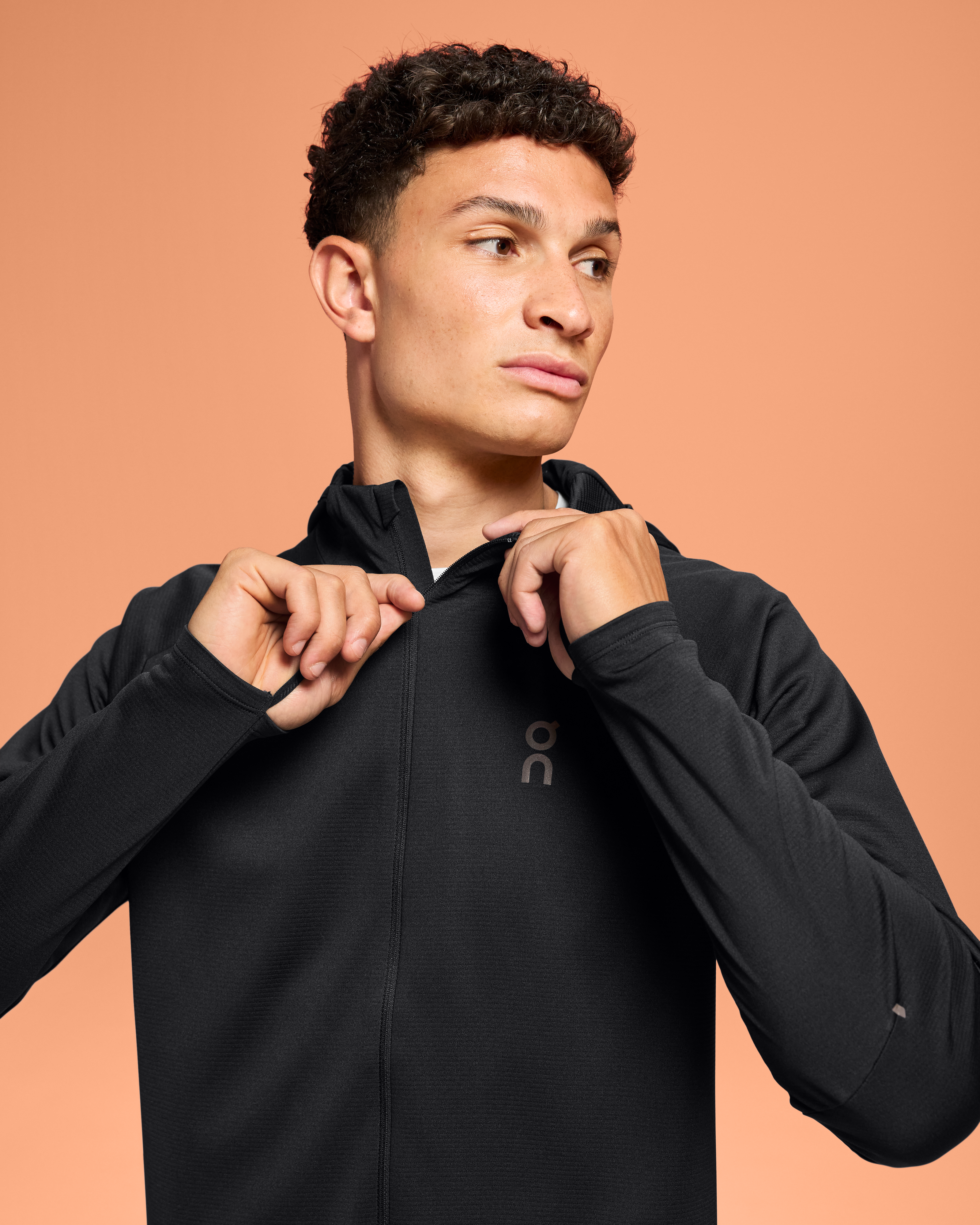 Climate Zip Hoodie Black