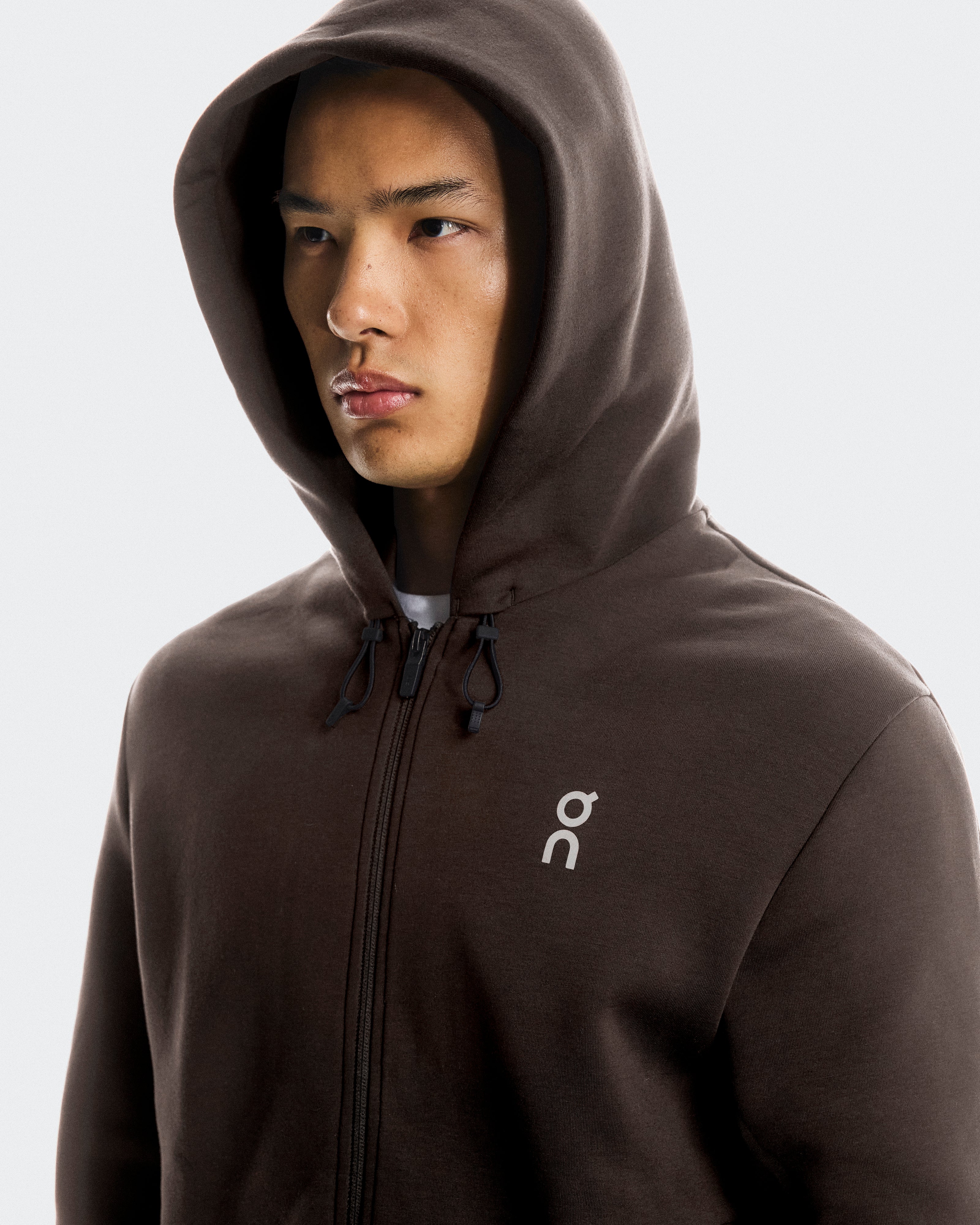 Focus Tech Zip Hoodie Pebble