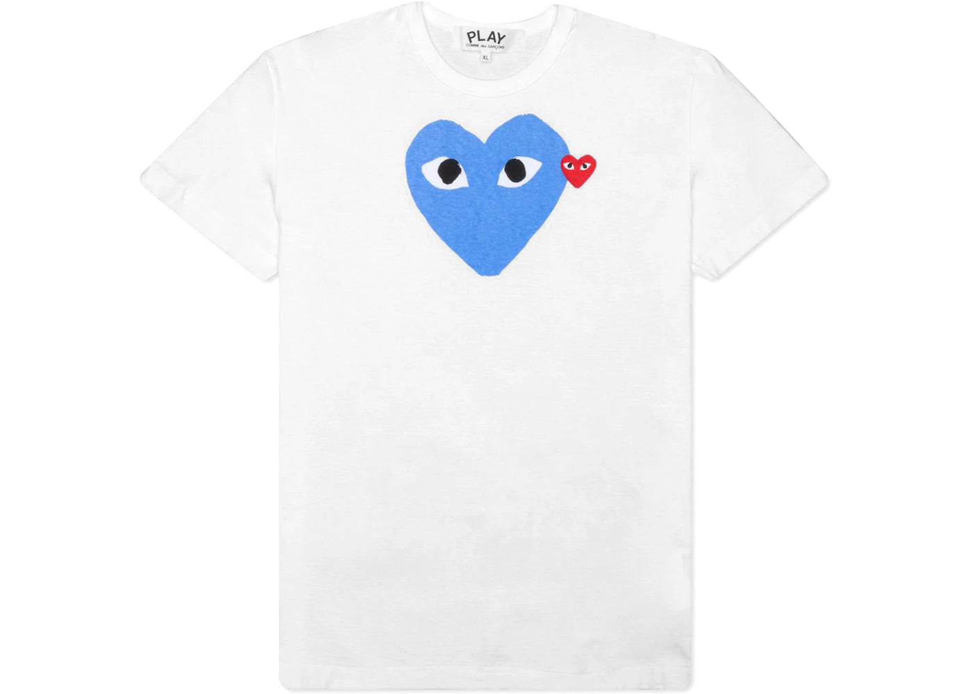 Comme des Garçons PLAY Red Emblem Heart T-Shirt White/Blue