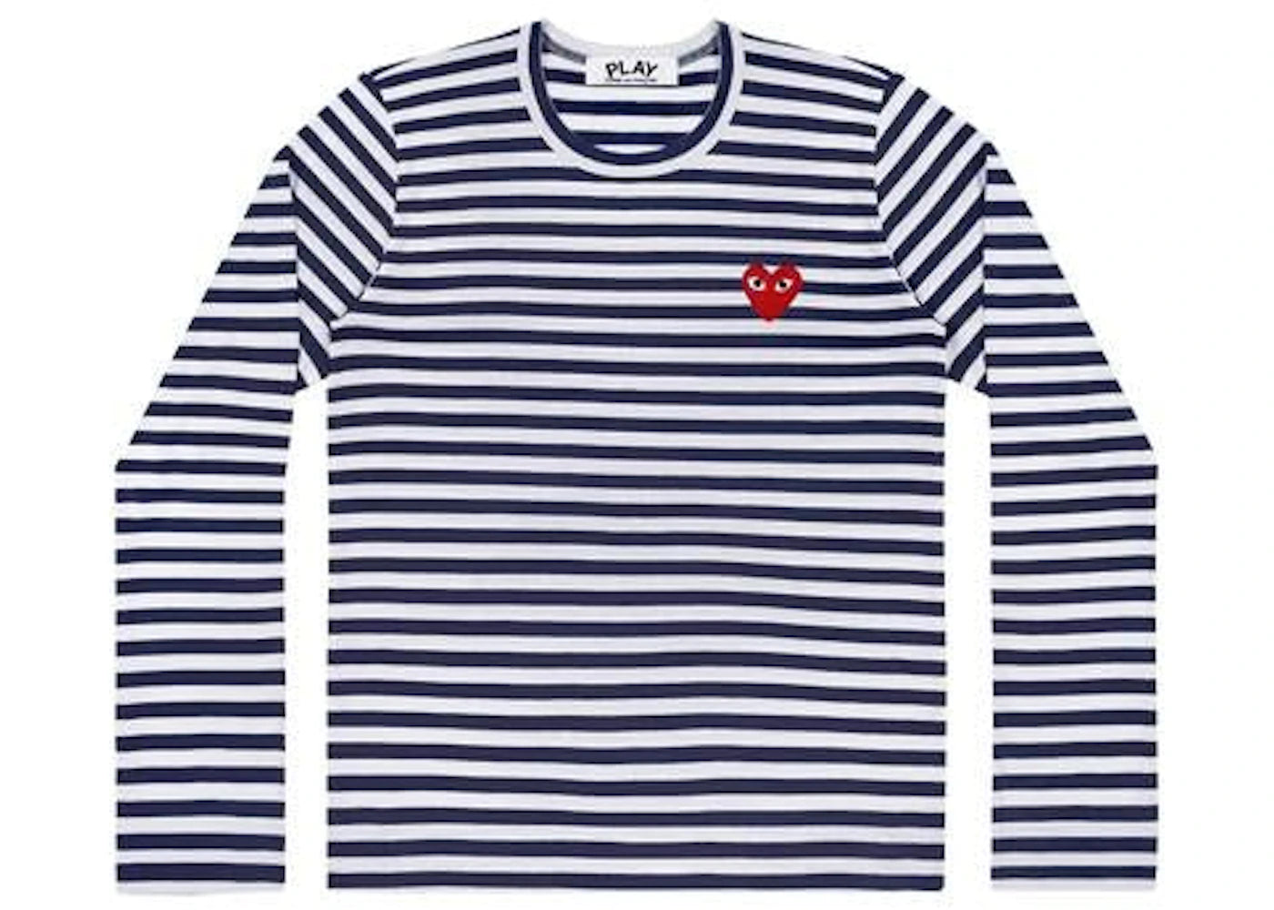 Comme des Garçons PLAY Striped Long-Sleeve T-Shirt Navy/White